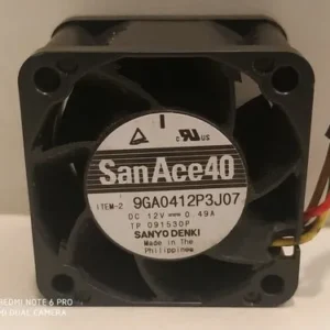 Fan 1.5" 9GA0412P3J07 (40x28) 12VDC-SANYO DENKI